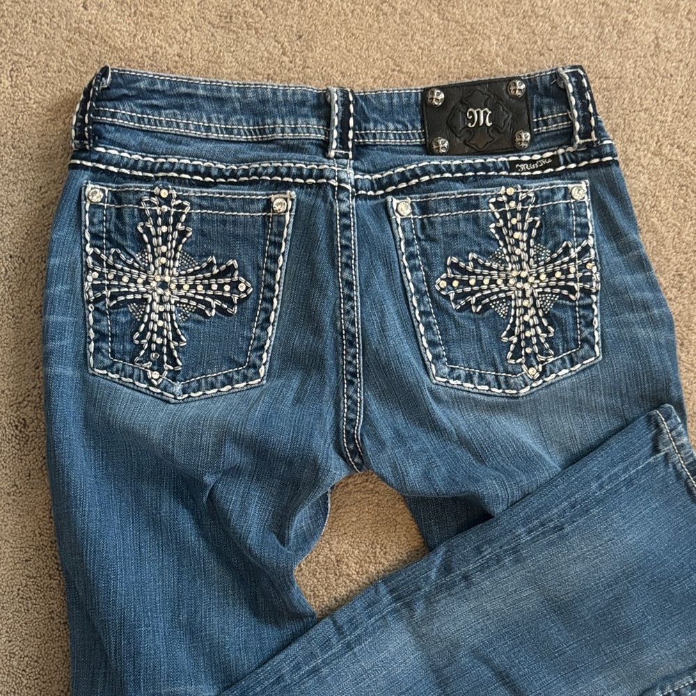Miss Me Women's Blue Embellished Jeans